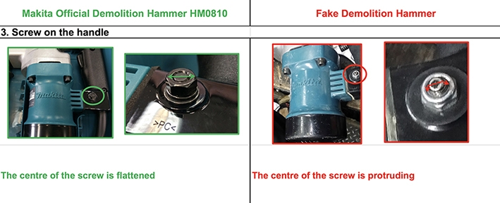 Fake makita demolition hammer sales